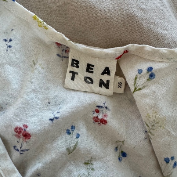 Beaton Linen Gathered dress in Wildflower XS - Picture 3 of 4